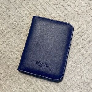 Martha Stewart passport/card holder / wallet with an Air tag spot/holder